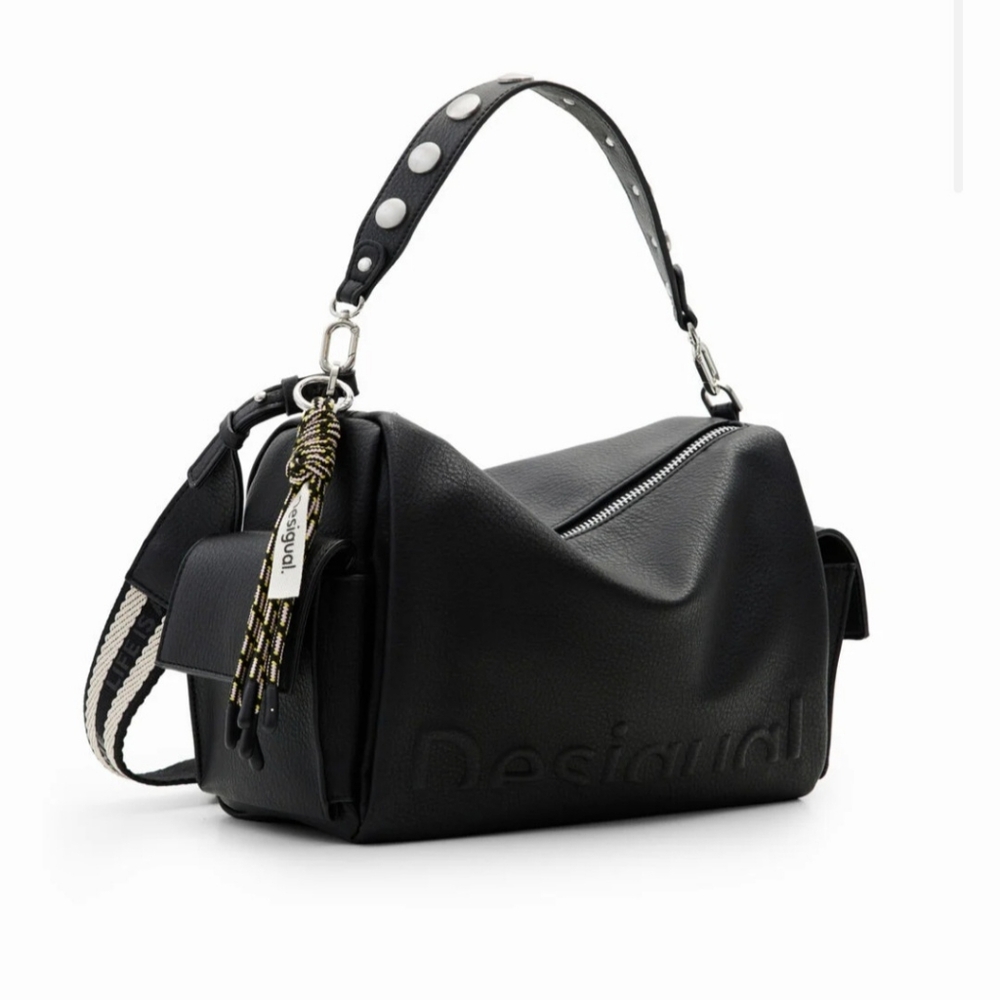 Desigual Midsize half-logo bag